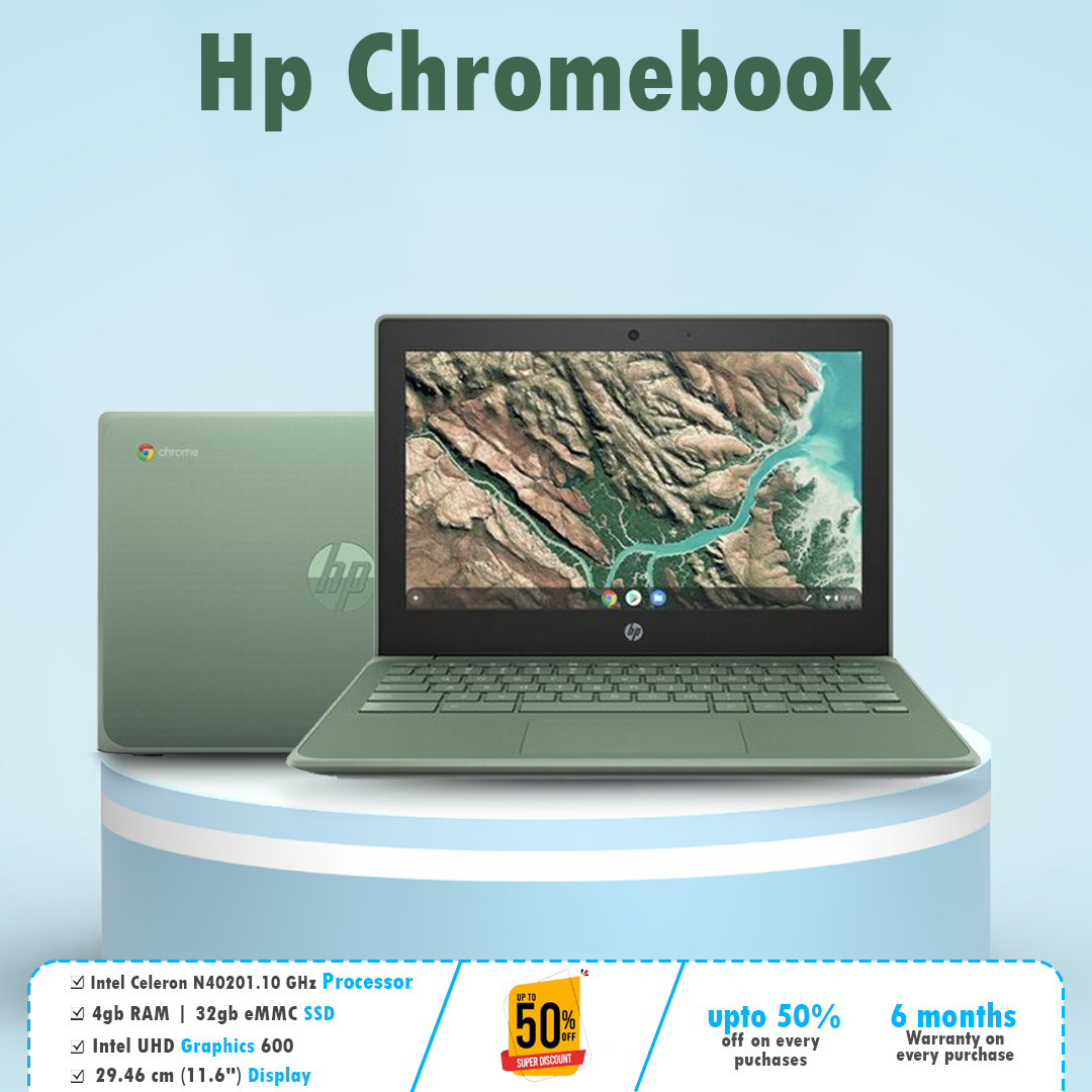 HP Chromebook green